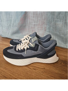Kizik Monaco Stormy Weather Blue Hands Free Lace Up Sneakers Womens 11 Active